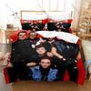 Personality INXS New Polyester Bedding Set Modern Printed Duvet Cover Soft Breathable Bedding Linens for Home 1 Duvet Cover + 2