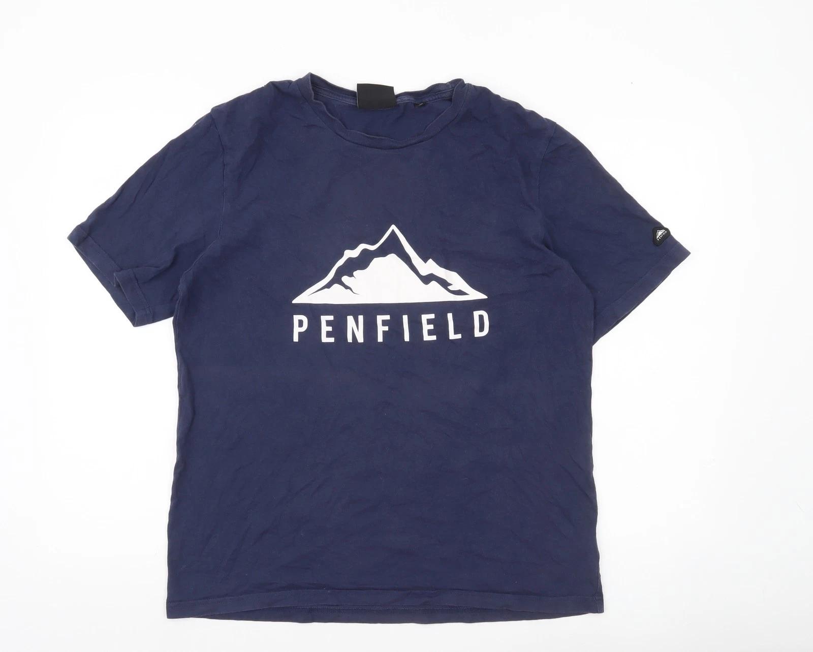 

Penfield Men s Blue Graphic Logo T-Shirt Size M Regular Fit M