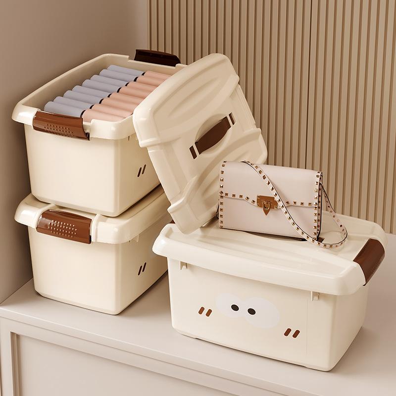 Cute Storage Box Home Cute Cartoon Storage Box Plastic Storage Box Suitcase Desktop Cosmetic Box Medicine Storage Boxes