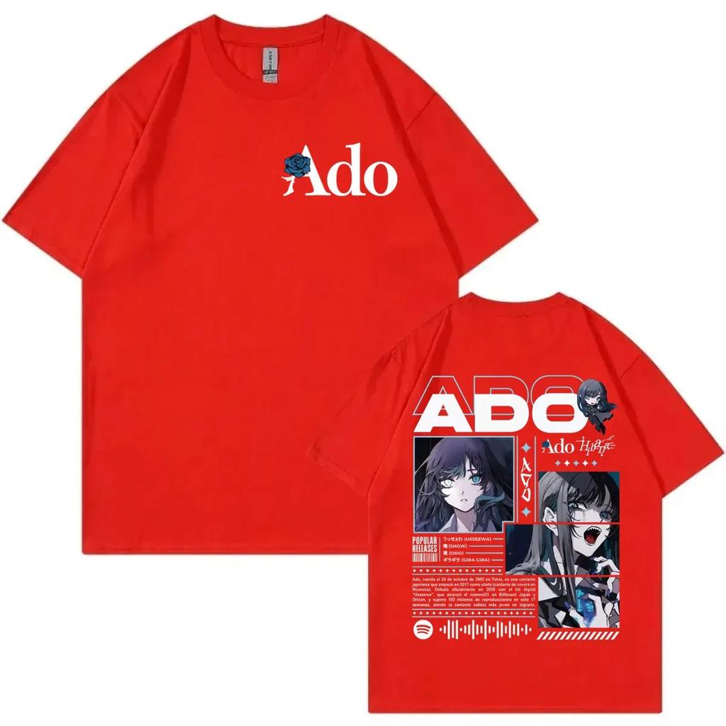 Japanese Singer Ado Hibana World Tour Graphic Tees Fashion Vintage Short Sleeve Tshirts Men Women Casual Loose Cotton Tshirt
