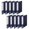Plus Clear File A4, Minister-Approved, Standard Value 1, Certified Plastic Product, Pocket File, Lightweight Clear File, 40 Pockets, 10 Books, Navy, F