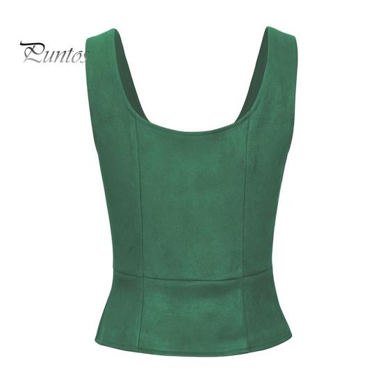 Weste für Damen mit Schnürung, Riemen, Renaissance, Vintage, quadratischer Ausschnitt, ärmellos, mittelalterlich, schmale Passform, einfarbig, Halloween, Cosplay, Performance-Oberteil