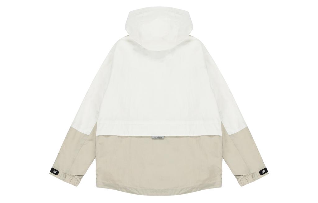 New Balance Jackets Unisex White Hooded Moderate Other 5AC14103-BEI