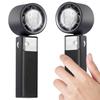 Portable Handheld Fan Foldable Hand Fan 199 Gear Desktop Cooling Fan USB Rechargeable Small Table Fan for Camping Hiking Fishing