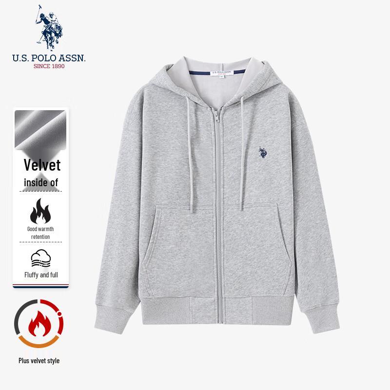 U.S. Polo Assn. Men's Hooded Full-Zip Sweatshirt