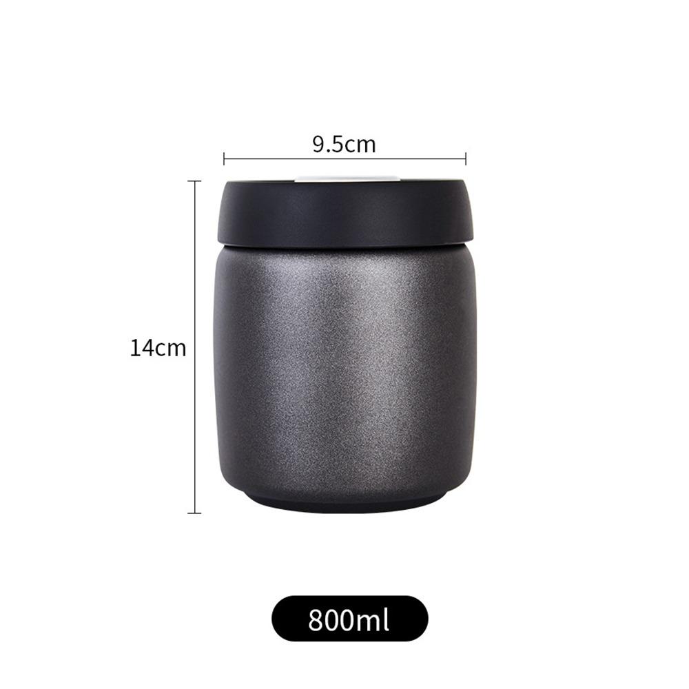 Stainless Steel Coffee Beans Vacuum Sealed Jug 400 800 1200ml Keep Fresh Coffee Vacuum Canister Large Capacity Sealed Tank