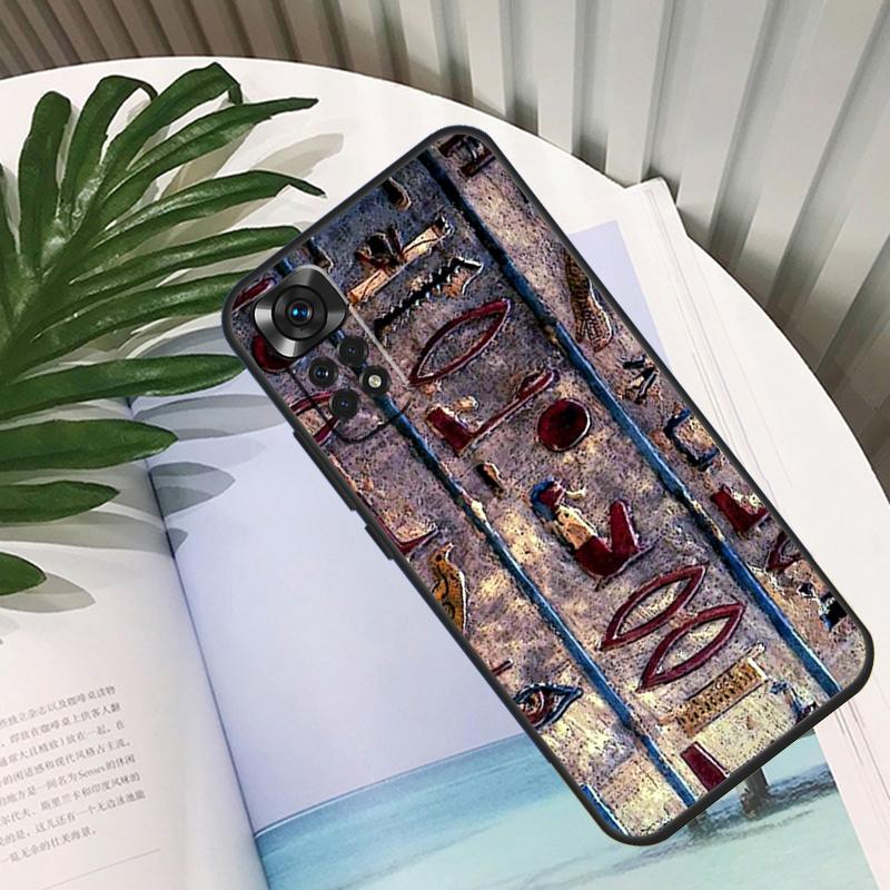 Egyptian Hieroglyphics Symbols Funda For Xiaomi Redmi Note 14 13 10 11 12 15 Pro Plus Case For Redmi 15C 14C 10C 12C 13C 15