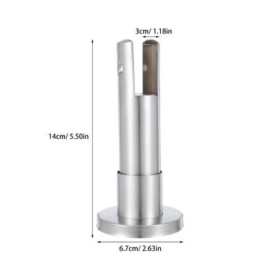 Restroom Partition Support Stainless Steel Bracket High Load Capacity Stable Public Bathroom Toilet Partition Feet