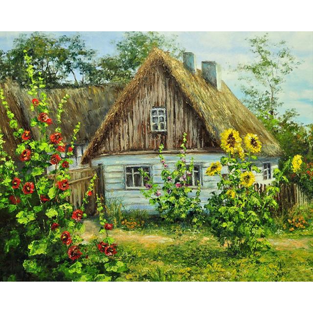 ABEUTY Malen Nach Zahlen Set – Stadtlandschaft Mit Fahrzeugen, 40x50 Cm Leinwand, Inkl. Farben & Pinsel