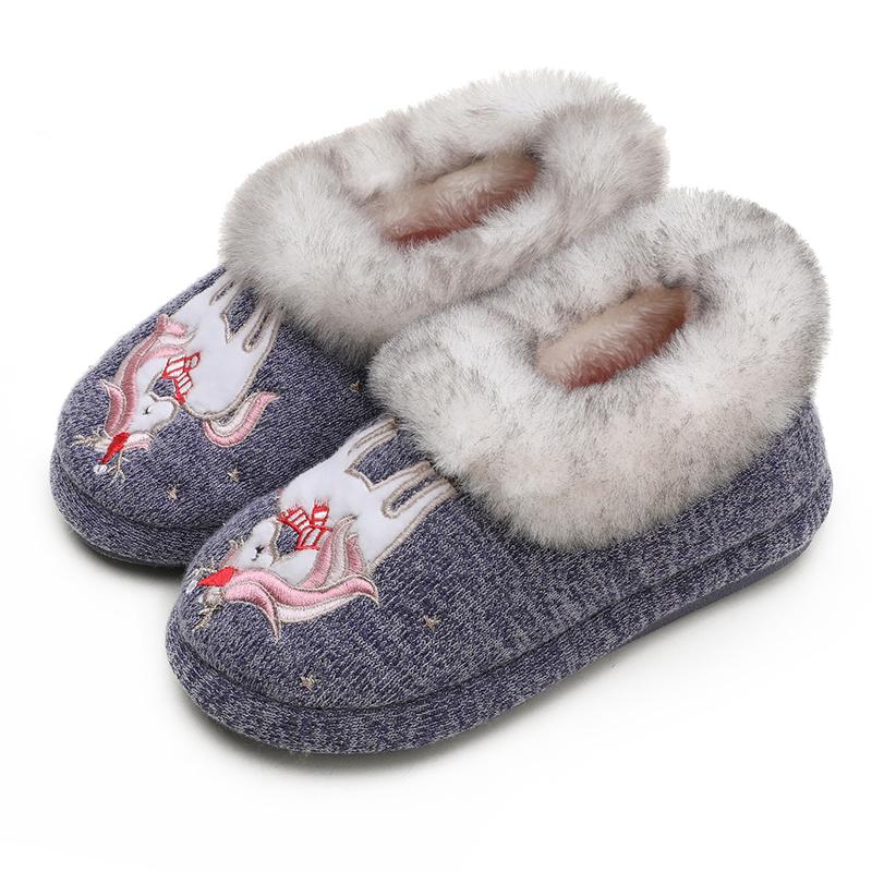 Fashion Smile PoP Fuzzy Boys Girls Indoor House Slippers Winter Warm Cute Kids Baby Shoes Outdoor Lightweight Non-Slip Home Socks Shoes