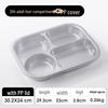 Jiyoushi 316 Stainless Steel 4-Compartment Meal Tray