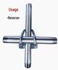 Double U-Bolt Galvanized Cross Pipe Clamp with Free Shipping