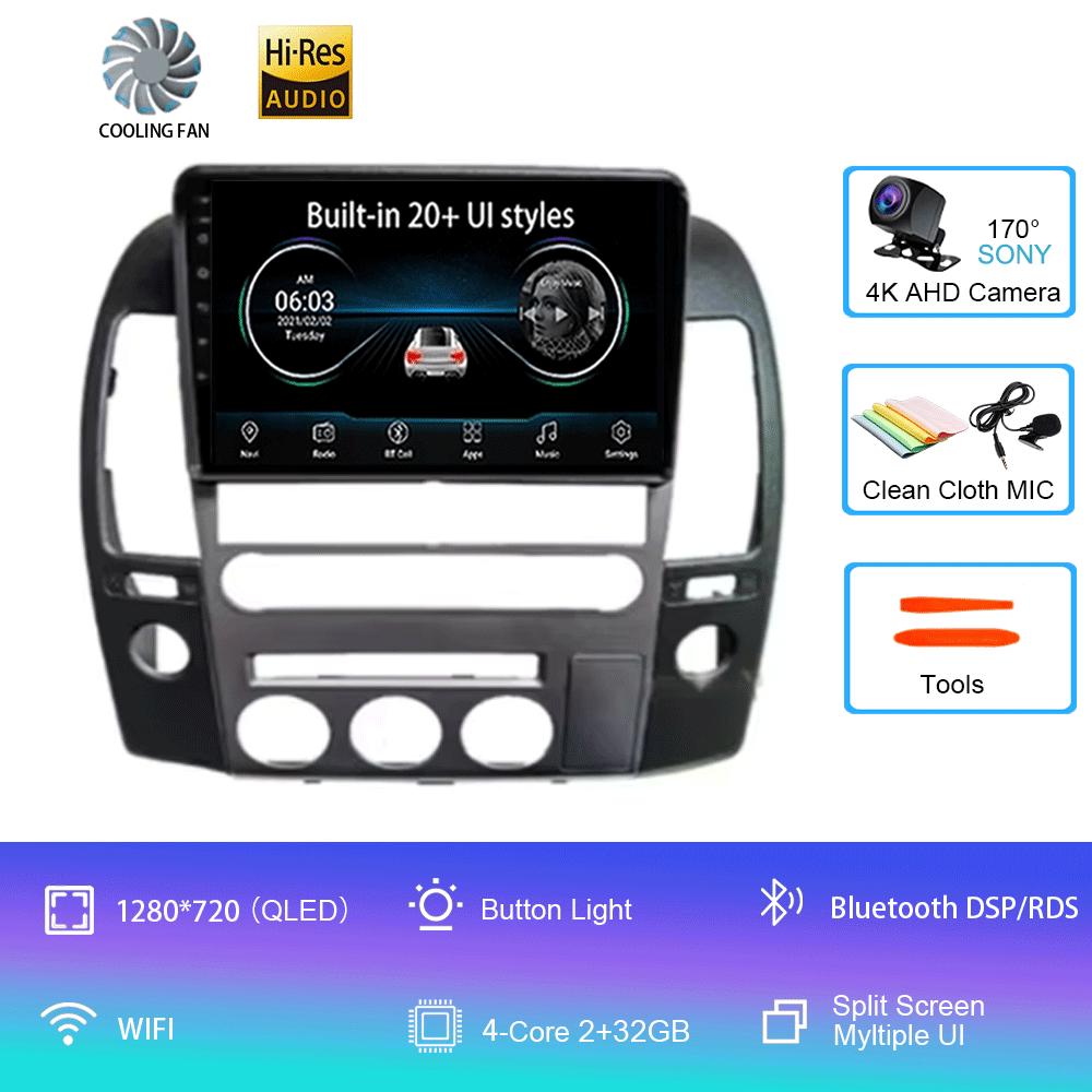 

Для NISSAN PATHFINDER NAVARA 2004 - 2014 9-дюймовый Android 14 Автомагнитола Мультимедийный Плеер Стерео GPS Навигация 4G 2 Din CHINA