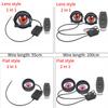 2/1in1 Car Demon Eye Red Eye Dynamic 3 Inch Devil Eyes Lens Lights For 12v Retrofit Kit Flat Headlight Assembly Auto Accessories