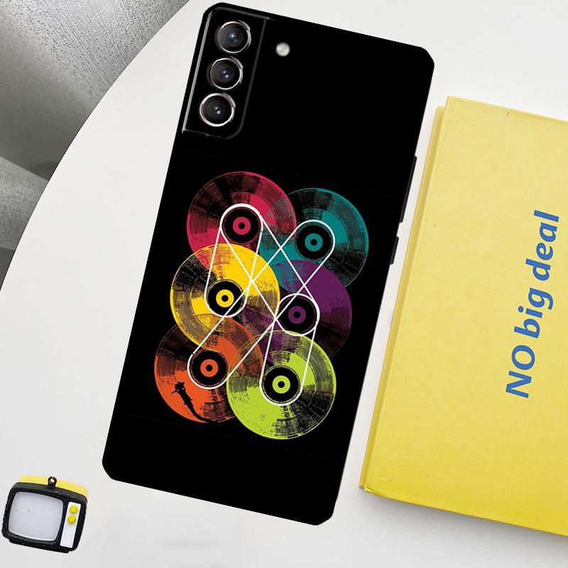 Vinyl DJ Record Art Funda For Samsung Galaxy S22 Ultra S23 FE S9 S10 Note 10 Plus Note 20 Ultra S20 S21 FE Case