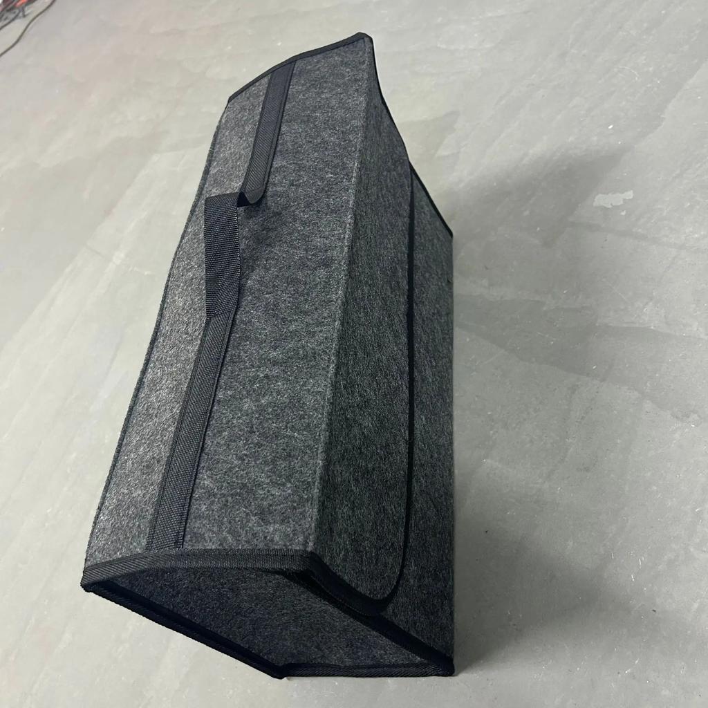 Large Anti Slip Compartment Boot Storage Organizer Tool Car Storage Bag Car Trunk Organizer Soft Felt Storage Box Accessories