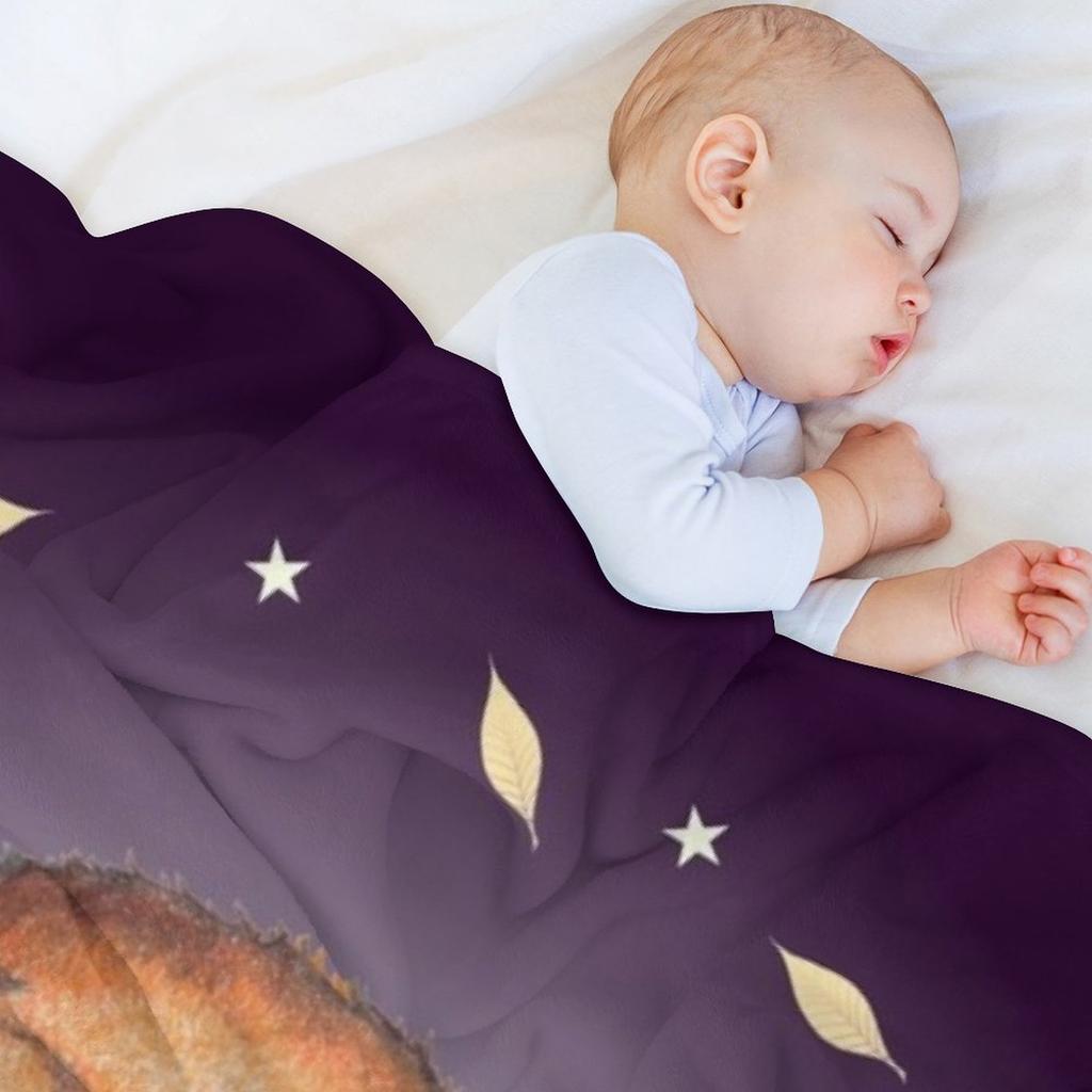 Dreaming Fox Throw Blanket Decorative Throw Thin Kid'S Funny Gift Blankets