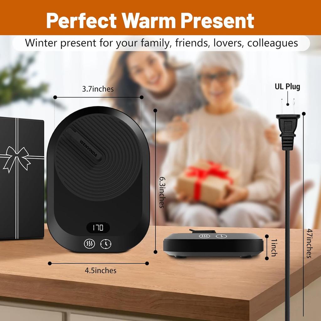 Mug Warmer,Coffee Mug Warmer for Office Use or Candle Warming,Coffee Warmer with 3 Temperature Control,Mug Warmer for Desk with Auto Shut Off,Cup