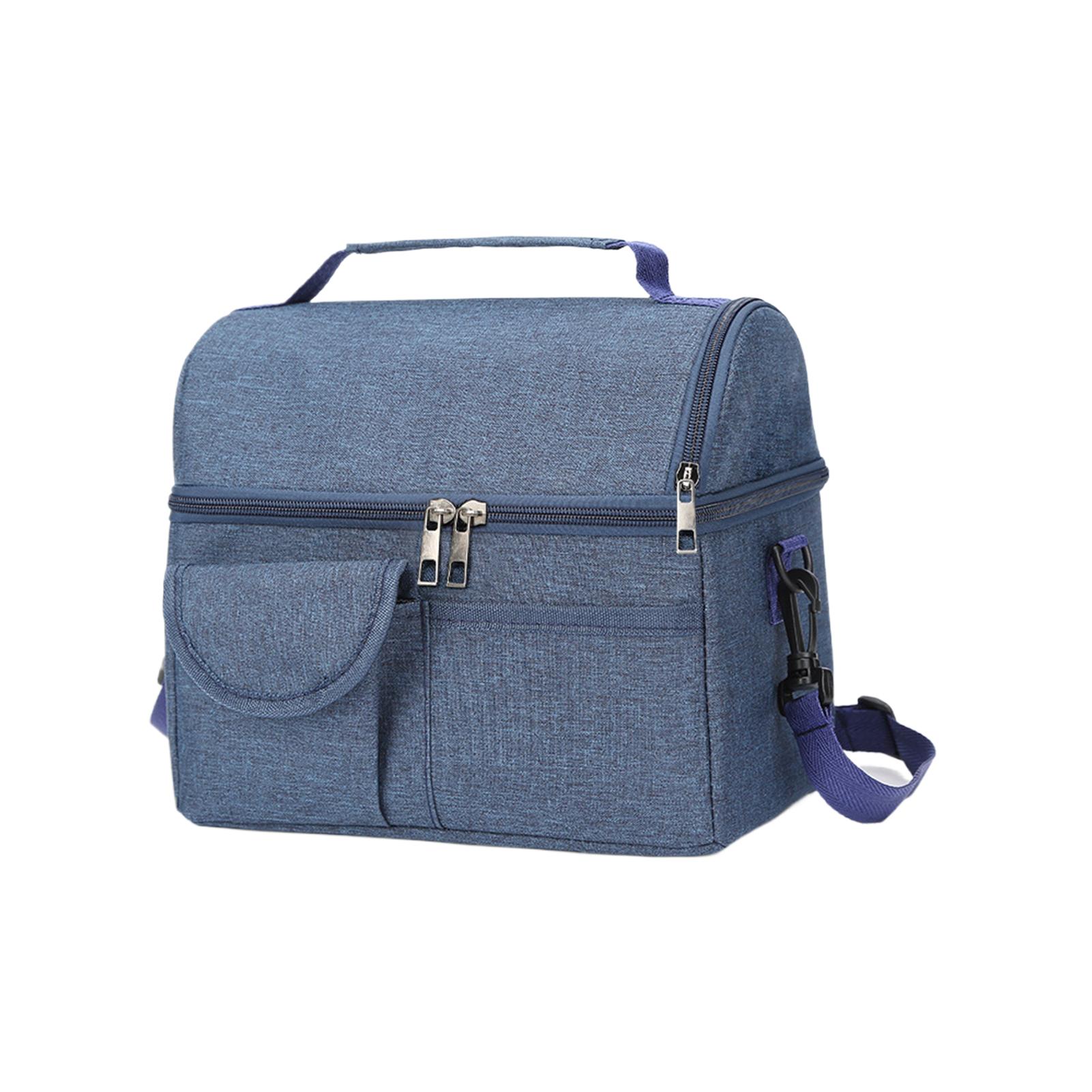 

Cloth Lunch Bag Cooler Box Thermal Insulated For Office Men Thermal Lunch Box For Meal Food Storage