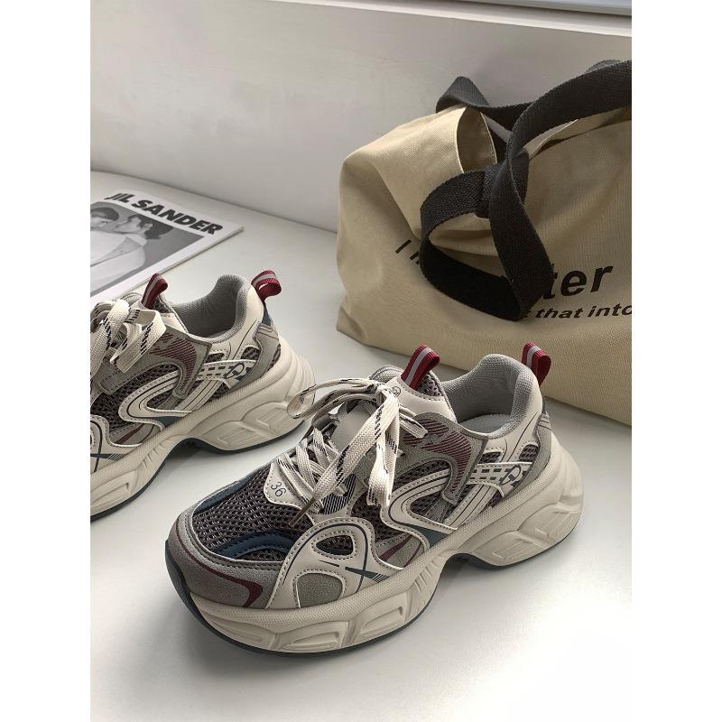 Winter new thick-soled heightening dad shoes women's versatile trend sports 2670