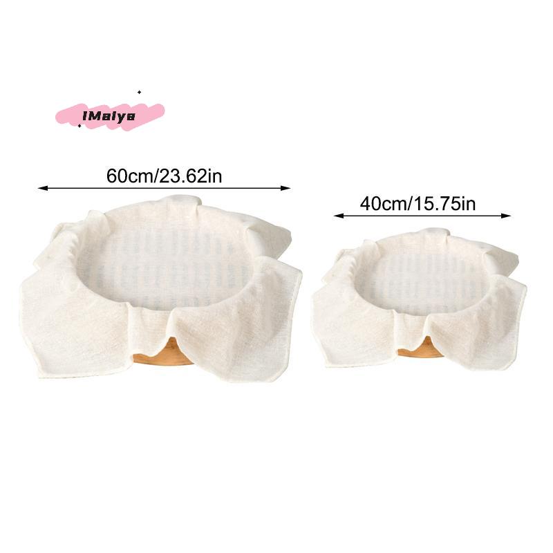 3Pcs Pure Cotton Steamer Cloth 40/60CM round Kitchen Gauze Household Drawer Mat for Steamed Rice And Buns - Kitchen Accessory