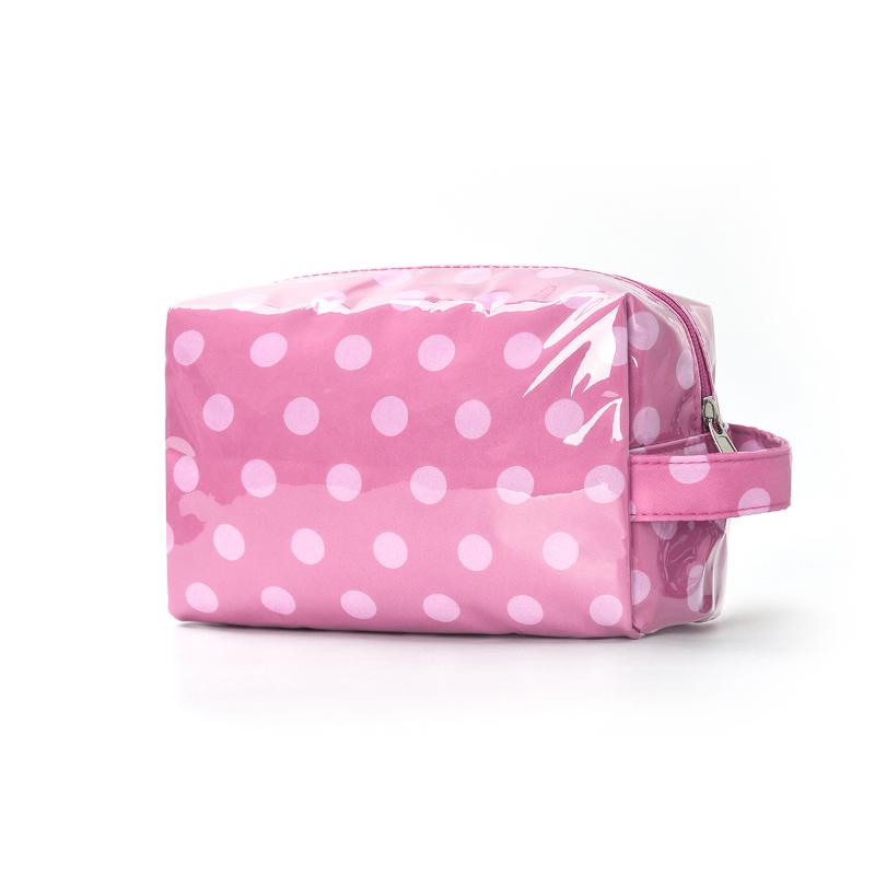 Striped Makeup Bag Large Capacity Portable Lightweight Cosmetic Pouch for Travel Toiletry Lipstick Storage A9