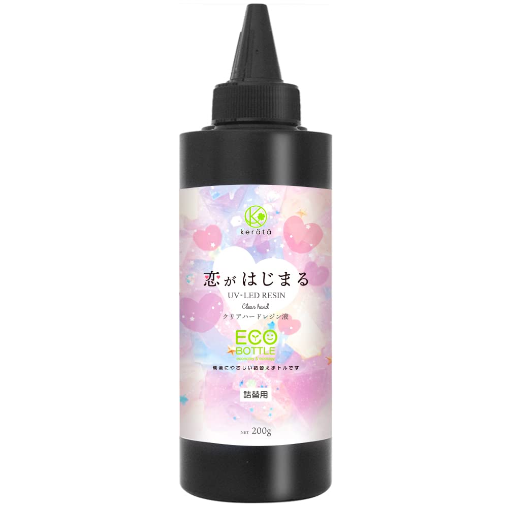 Keratta Resin Love Hard Liquid, Begins, Type, UV-LED, Transparent, Clear, Koi-Regi (200g)