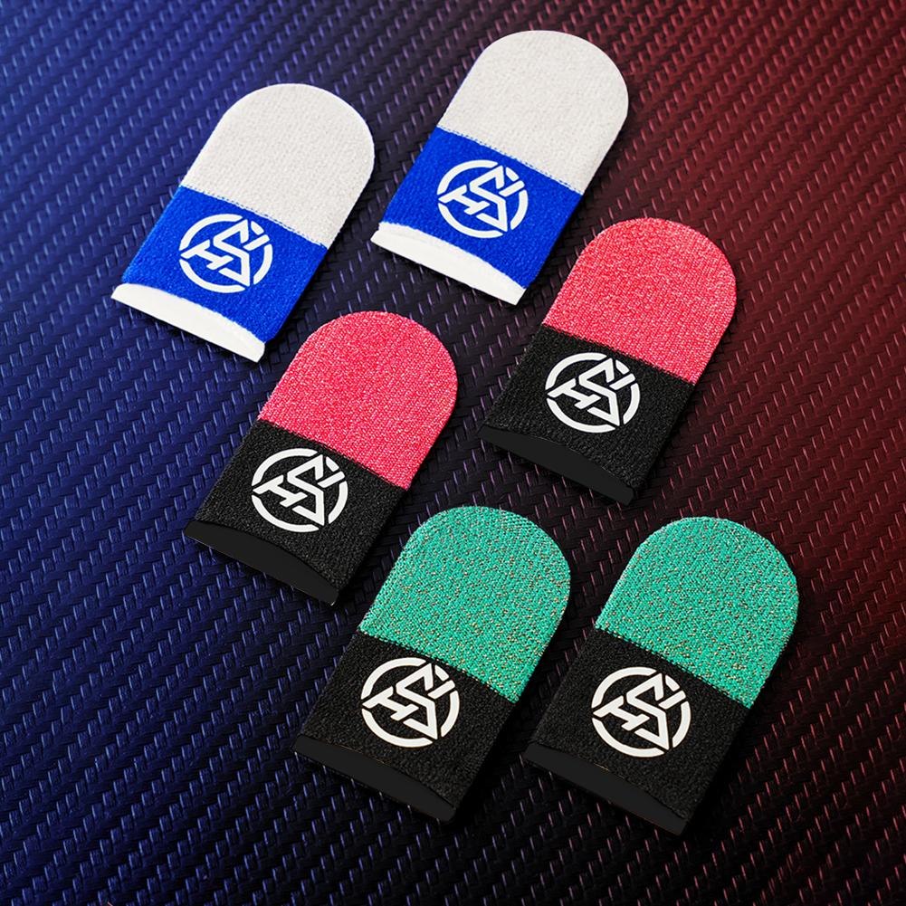 5Pairs Mobile Game Fingertip Gloves Sweatproof Anti-slip Touch Screen Finger Sleeve Breathable Gaming Fingertip Cover For Gamer