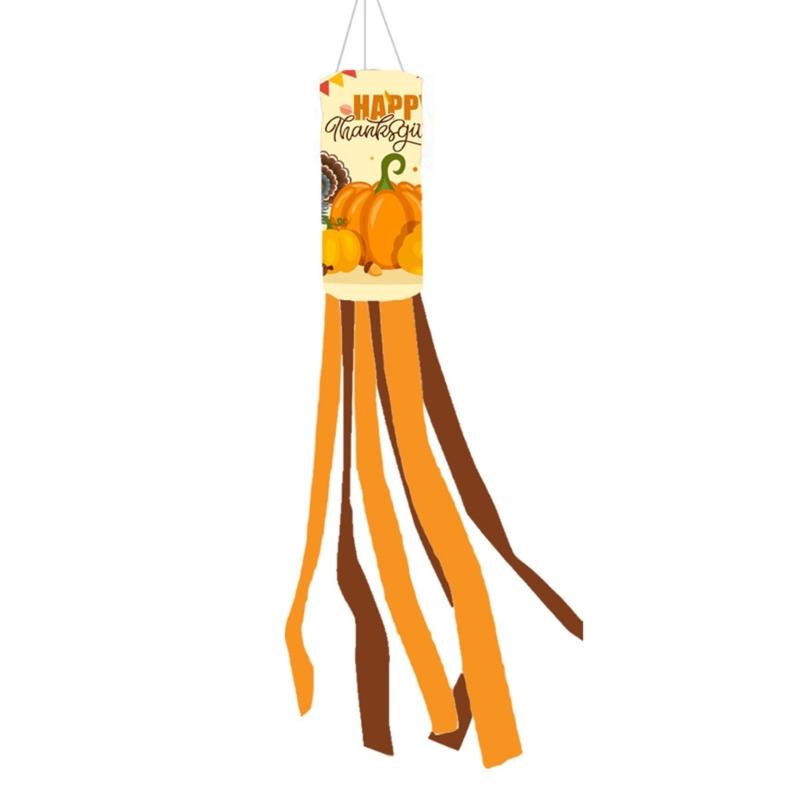 

28inch Fall Thanksgiving Windsock, Garden Decoration for Season