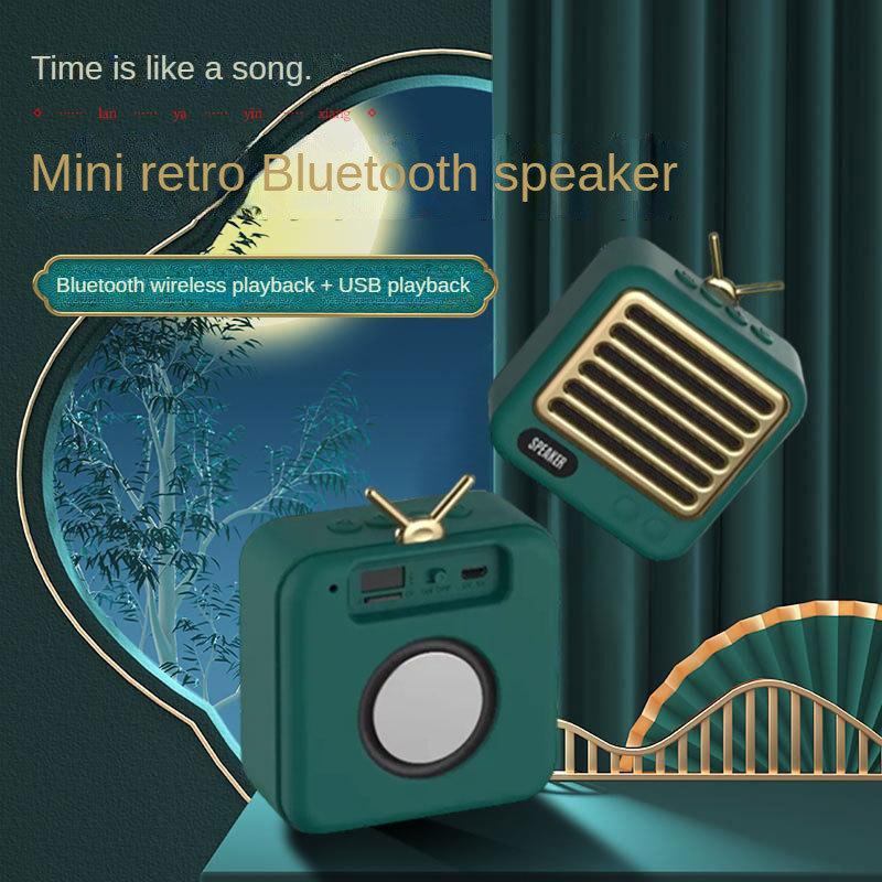 Retro Bluetooth Speaker, Small Speaker, Mini Subwoofer, High Sound Quality, Loud Volume, Portable Audio