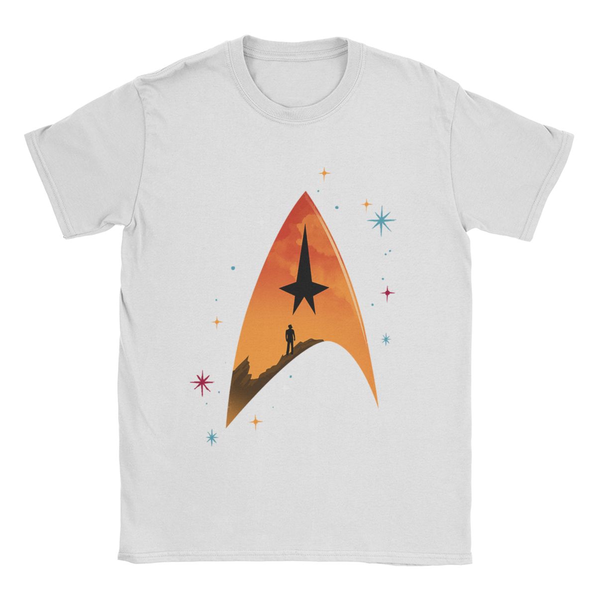 

Футболки Star Trek Чоловічі Чиста Бавовна Смішна Футболка Круглий Виріз Коротка Рукава Одяг Подарунок на День Народження XXXXL