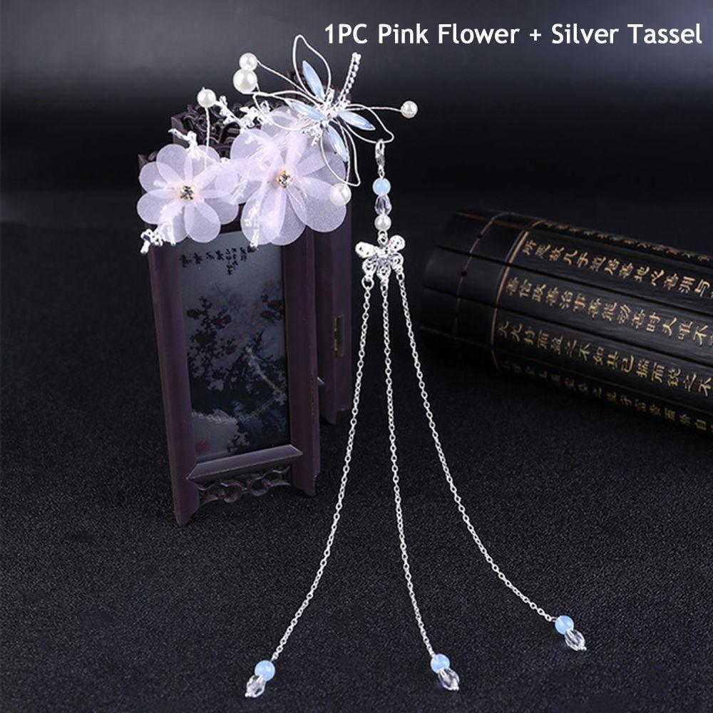 Elegant Classical Style Dragonfly HANFU Traditional Chinese Tassel Headwear Hairpin Hair Clips
