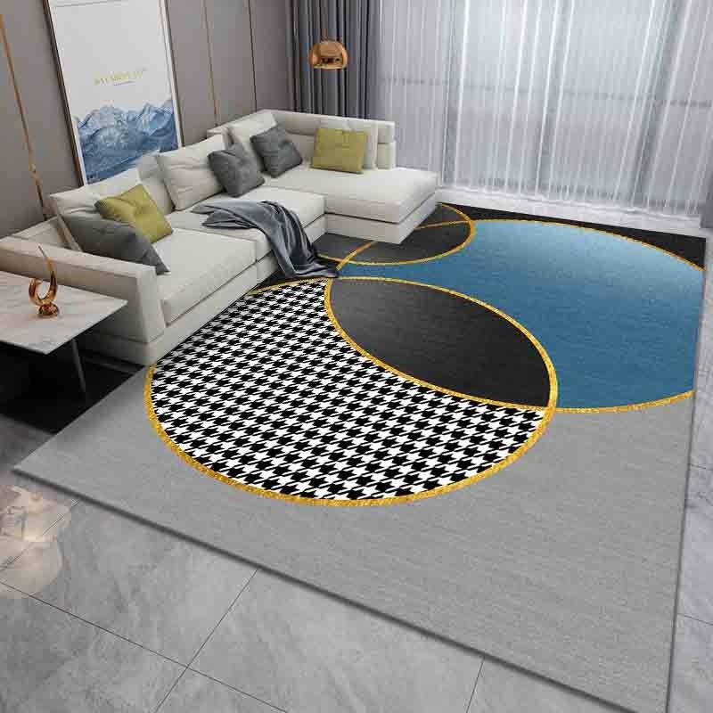 Light Luxury Carpet Living Room Carpet Large Area Modern Minimalist Area Rug for Sofa Coffee Table and Bedroom Home Decoration 40x60cm