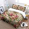 Elegant Floral Three-Piece Set For Decor Exquisite Three-Piece Bedding Set Gift For Kids And Adults
