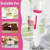 1pc Chocolate Cake Scoop , Pink Decorated Measuring Cup, Dishwasher Safe, Drip Free for Countertop Cleaning, Suitable for Baking