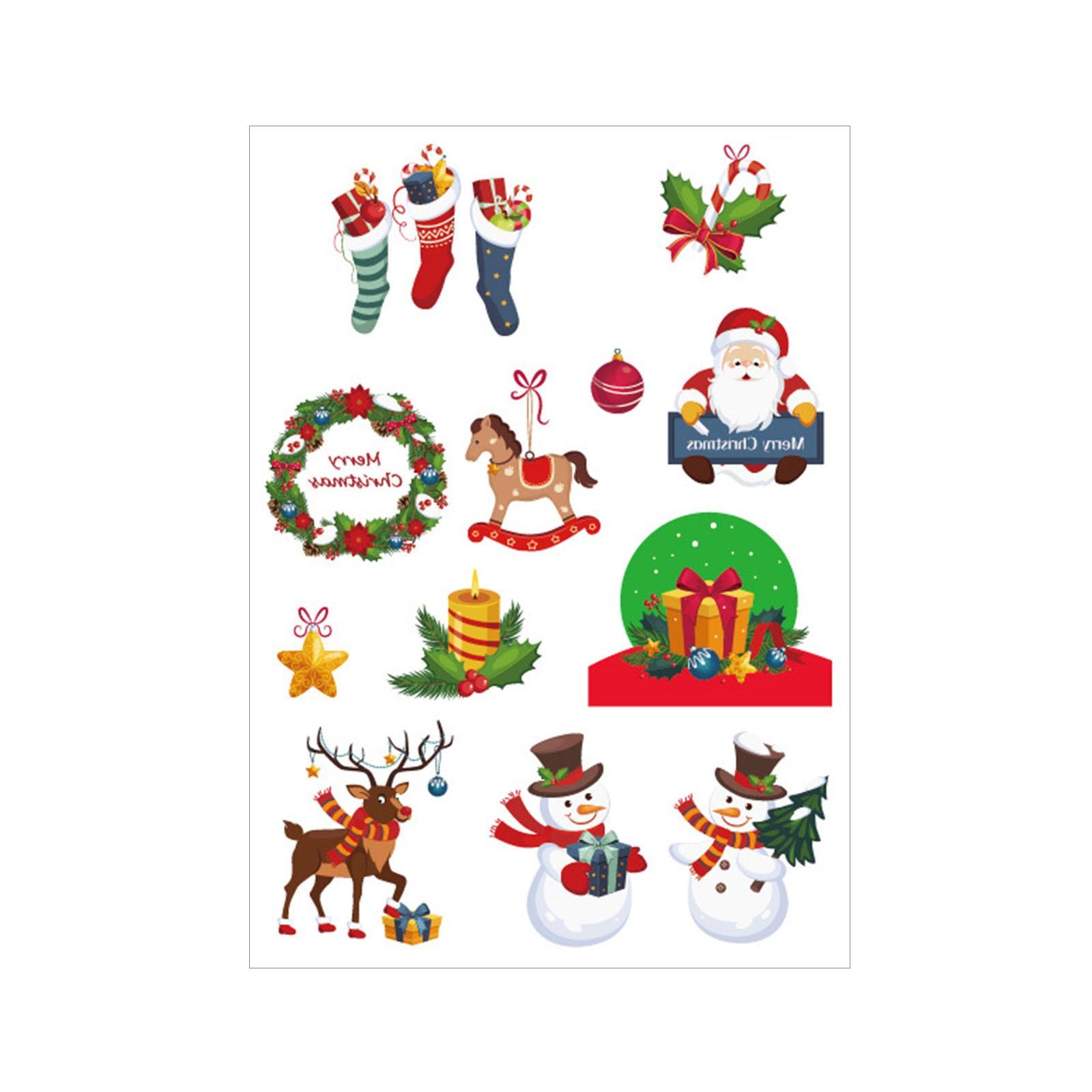 

Рождественские наклейки для глаз с изображением лица, подводка для глаз, тени для век, временные наклейки, наклейки для женщин и девочек, костюм на Хэллоуин, одежда для косплея, аксессуары для вечеринок One Size