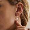 Dangle Drop Earrings for Women Wedding Bridal Rhinestone Long Cubic Zircon Chandelier Sparkly 14K Gold Plated Dainty Jewelry