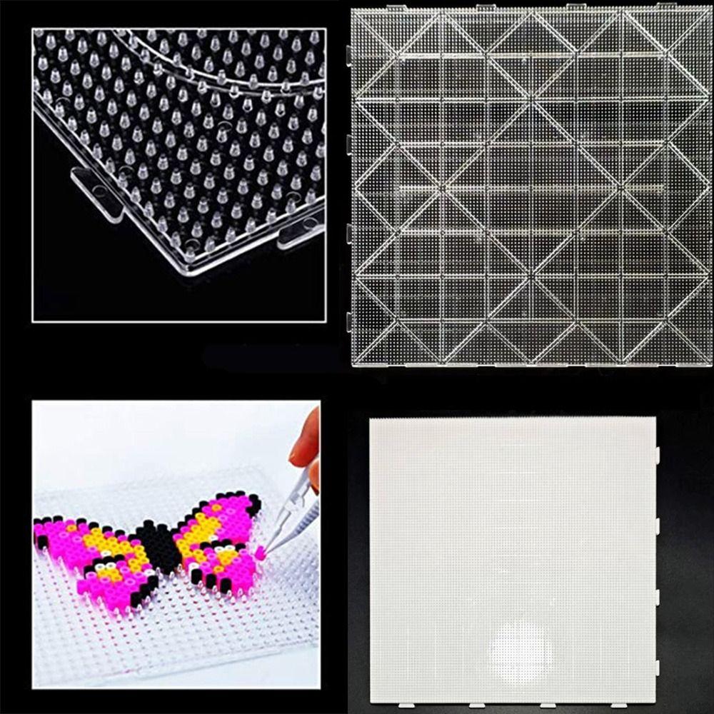 Quadratische Bügelperlen Steckplatten DIY Puzzle machen 52*52 Stifte/104x104 Stifte Perler Hama Perlen Hitzebeständig Handgemachtes Handwerk Dekoration