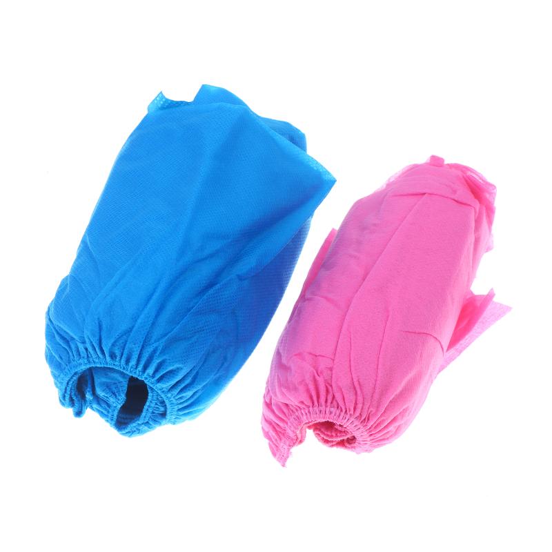 100Pcs Disposable Waterproof Shoe Cover Non-Slip Foot Cover Indoor Non-Woven Fabric Padded Overshoes Rain Mud-Proof Shoe Cover
