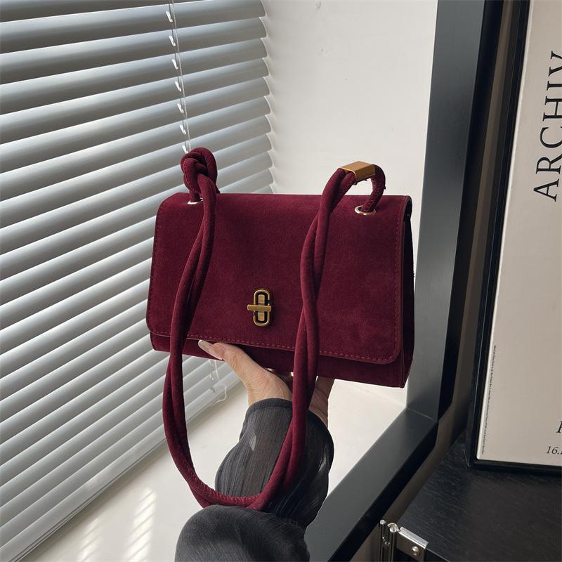 Fashion underarm bag women's autumn new trend oil wax leather shoulder bag niche simple casual women's bag