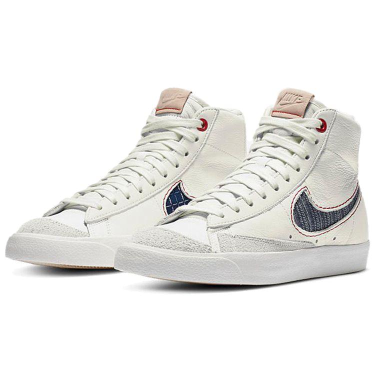 Denham X Nike Blazer Mid Sail Unisex Sneakers Cream Midnight-Navy Summit-White CU8054-100