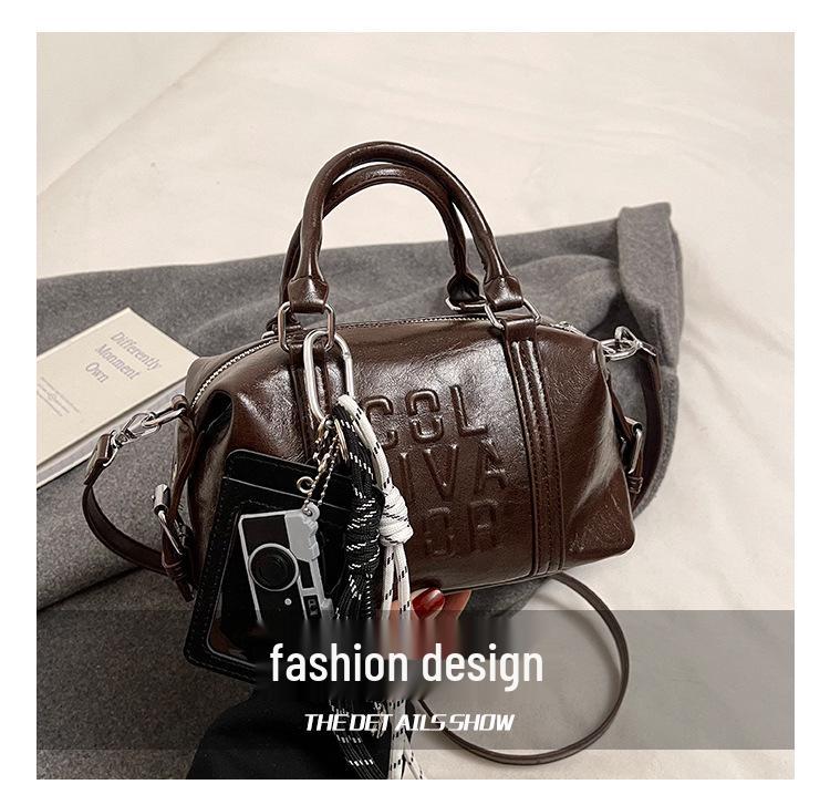 Women's Versatile Retro Boston Crossbody Bag