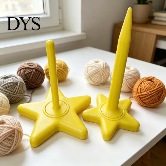 Universal Yarn Spinner 3D Printed Smooth Rotating Holder Cute Tangle-free Star Tangle-Free for Crocheting Knitting Lovers Flow Tool