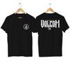 T-shirt Unisex Doppia Faccia Casual Sportiva Pullover Magliette Volcom Stampa Stone 100% Cotone T-shirt Viaggio all'Aperto Top Neri Manica Corta