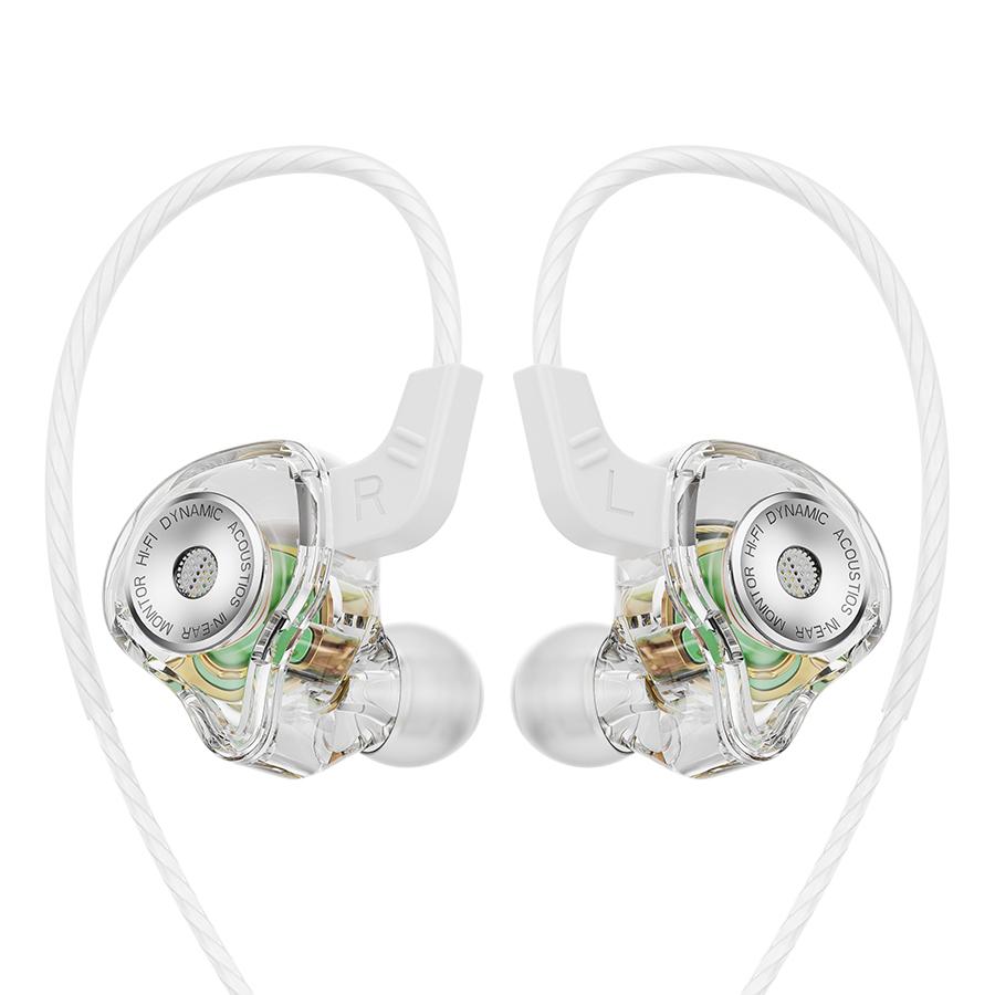 

Динамічні дротові навушники HIFI Heavy Bass Earbuds Вкладиші Монітор Спортивна гарнітура із шумопоглинанням Ігрові навушники з мікрофоном 3.5mm jack port білий