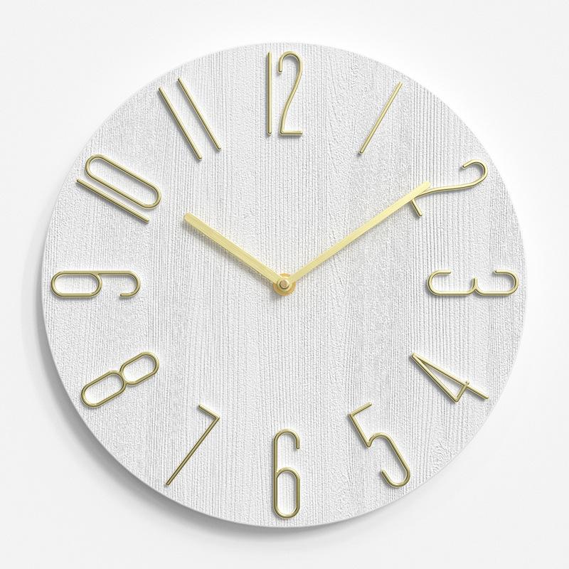 Clocks Living Room Wall Clock Simple Wall Hanging Home Creative Clock Fashion Decorative Clock 12 Inches 30CM