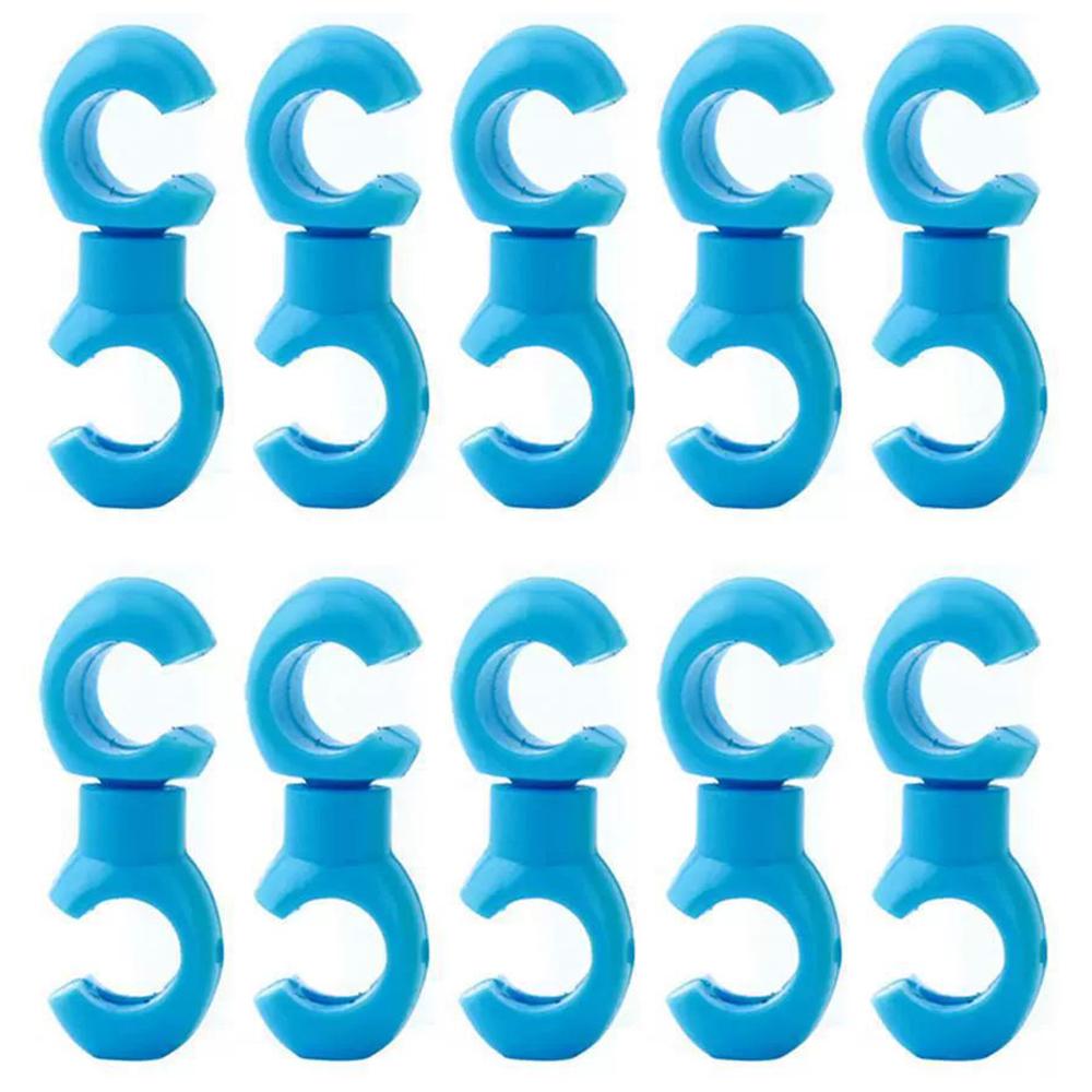 

08DI0003 10Pcs Bike Cable Clips Bicycle Brake Cable Clips Rotating S Shape Hook MTB Brake Gear Housing Fixing Holder E