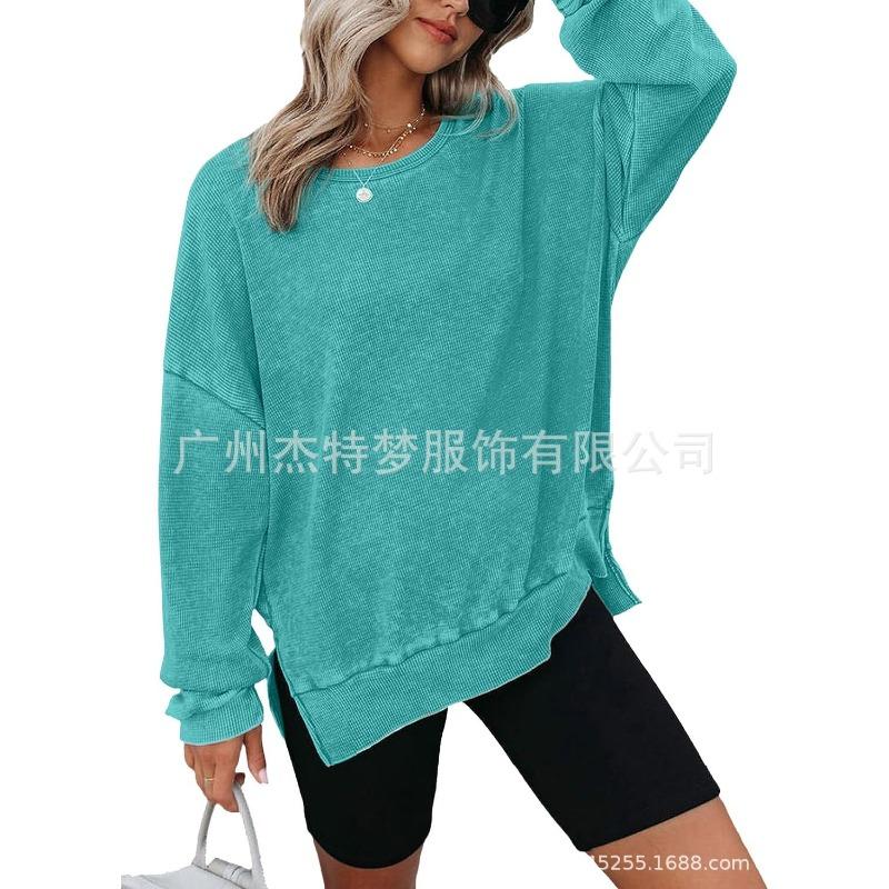 BITCED Women's Fashion Casual O-Neck Long Sleeve Blouses & Shirts