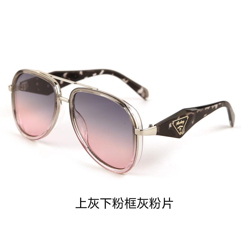 European and American trend metal pilot sunglasses female personality YK street shot glasses men's toad glasses sunglasses fashion trend