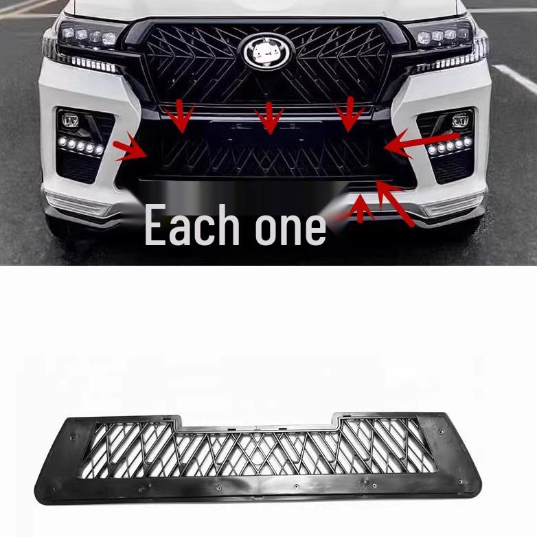 2012-2022 Toyota Land Cruiser Black Warrior Front Bumper with 8 LED Daytime Running Lights